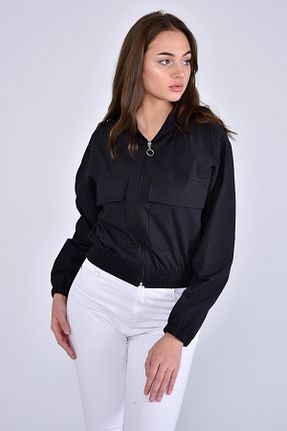 کاپشن مشکی زنانه رگولار Buklemoda - کد 132739956