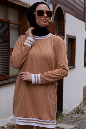 ست بالاتنه و پائین تنه حجاب بژ زنانه کارگو Feiza Collection - کد 297798425