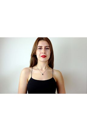 گردنبند نقره نارنجی زنانه 925 عیار OTAC - کد 93487119