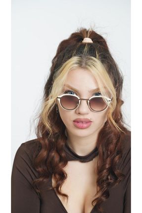 عینک آفتابی بژ زنانه UV400 Armatico - کد 297945538