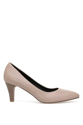 کفش پاشنه بلند کلاسیک بژ زنانه چرم مصنوعی Nine West - کد 151804898