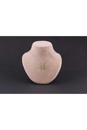 گردنبند جواهر سبز زنانه سنگ OSMANLI DEĞERLİ TAŞ - کد 299088886