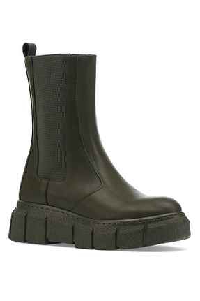 بوت / نیم بوت سبز زنانه چرم مصنوعی Nine West - کد 133694443