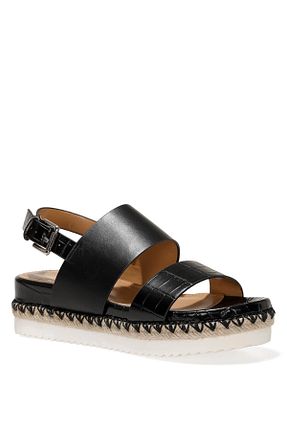 صندل مشکی زنانه پاشنه تخت Nine West - کد 101893949