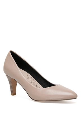 کفش پاشنه بلند کلاسیک بژ زنانه چرم مصنوعی Nine West - کد 151804898