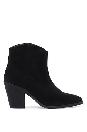 بوت / نیم بوت مشکی زنانه چرم مصنوعی Nine West - کد 138254499