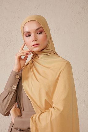 شال قهوه ای زنانه ویسکون Tachnisa - کد 299109721