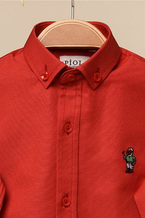 پیراهن قرمز بچه گانه اسلیم فیت Piola Club - کد 299122726