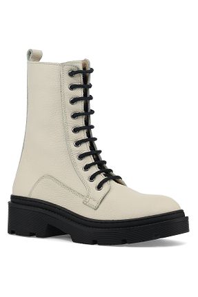 بوت / نیم بوت بژ زنانه پاشنه تخت Nine West - کد 141821055