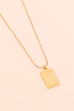 گردنبند جواهر طلائی زنانه روکش طلا کد 72384972