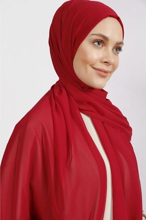 شال قرمز زنانه شیفون Differenza - کد 72436096