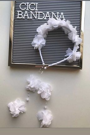تاج سفید زنانه cici bandana - کد 72351715