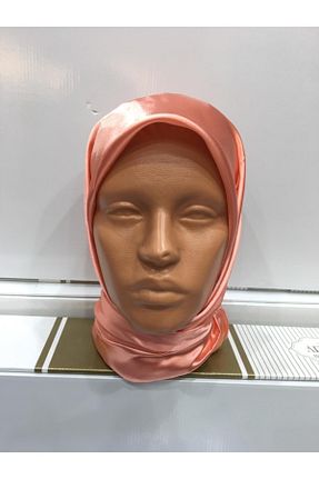روسری نارنجی ساتن MİSS İPEK - کد 72685480