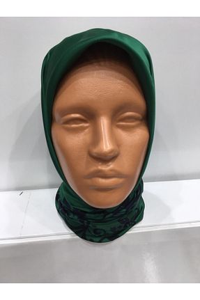 روسری سبز ساتن MİSS İPEK - کد 72706767