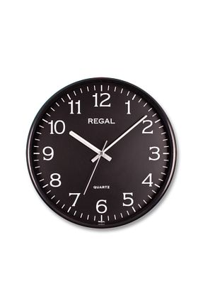 ساعت دیواری مشکی 30 * 30 Regal - کد 77288989