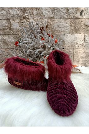 بوت خانگی زرشکی بچه گانه پارچه ای Tuyy - کد 72931524