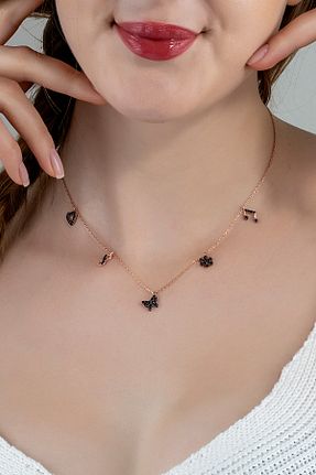 گردنبند نقره صورتی زنانه 925 عیار LINTERNA - کد 34452892