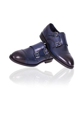 کفش کلاسیک سرمه ای مردانه پاشنه کوتاه (1 - 4 سانتی متر) BLU - کد 35878462