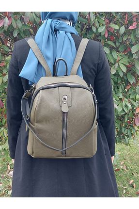 کوله پشتی خاکی زنانه سایز متوسط hbs - کد 94474853