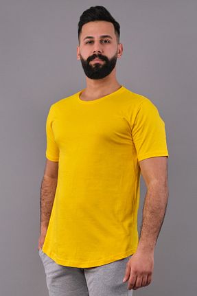 تیشرت زرد مردانه رگولار NewCabin - کد 95268559
