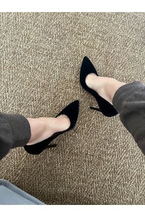 کفش پاشنه بلند کلاسیک مشکی زنانه چرم مصنوعی پاشنه بلند ( +10 cm) پاشنه نازک کد 299470683