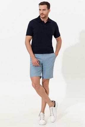 شلوارک و برمودا آبی مردانه پنبه ای Pierre Cardin - کد 284220210