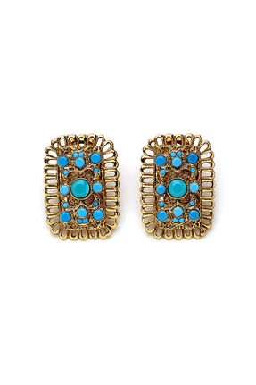 گوشواره جواهر طلائی سنگ طبیعی Mon Reve - کد 299687346