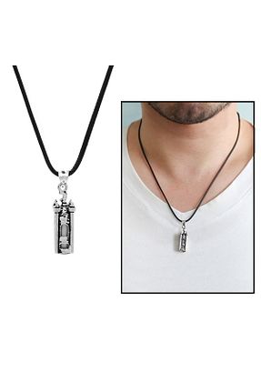 گردنبند نقره طوسی مردانه 925 عیار Genel Markalar - کد 300495251
