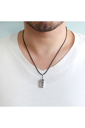 گردنبند نقره طوسی مردانه 925 عیار Genel Markalar - کد 300495251