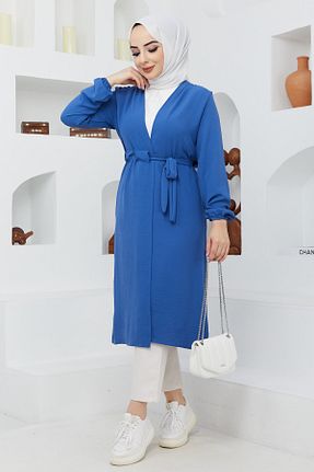 ترنچکت حجاب سرمه ای زنانه مخلوط ویسکون İmajButik - کد 299470424