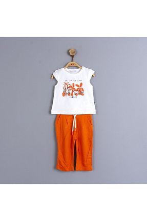 ست بالاتنه و پائین تنه سفید بچه گانه بافتنی Nk Kids - کد 300225330