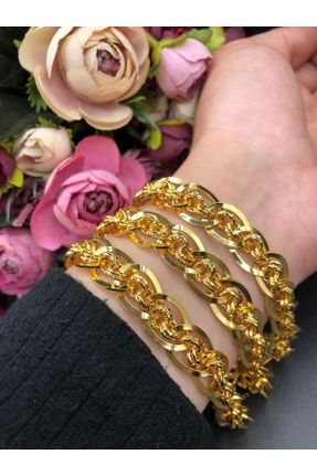 دستبند جواهر طلائی زنانه روکش طلا کد 299812220