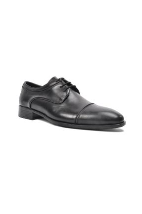 کفش کلاسیک مشکی مردانه چرم طبیعی پاشنه کوتاه ( 4 - 1 cm ) کد 299817614