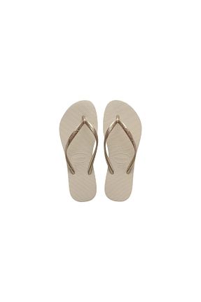 دمپائی بژ زنانه پاشنه تخت Havaianas - کد 301329117