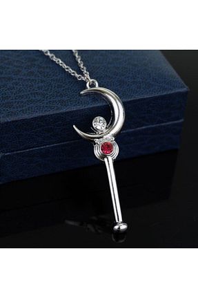 گردنبند جواهر طوسی زنانه فلزی Acousticworld - کد 302376395