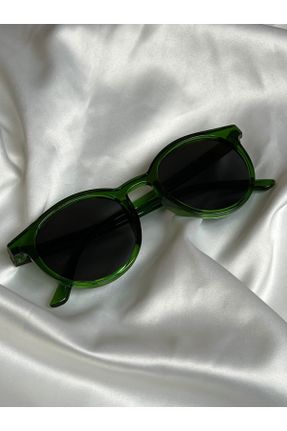 عینک آفتابی سبز زنانه 49 UV400 مات بیضی کد 302749577