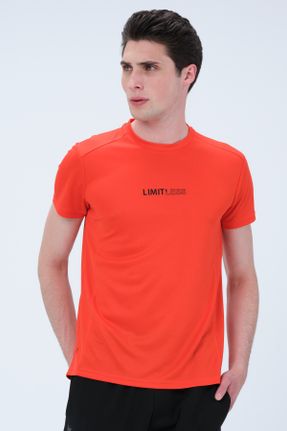 تی شرت صورتی مردانه رگولار یقه گرد پلی استر تکی پوشاک ورزشی کد 302766960