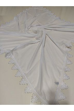 روسری سفید 100 x 100 ALLURİNG - کد 100409663
