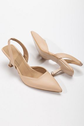 کفش پاشنه بلند کلاسیک بژ زنانه چرم مصنوعی SOFT FASHION - کد 302804893