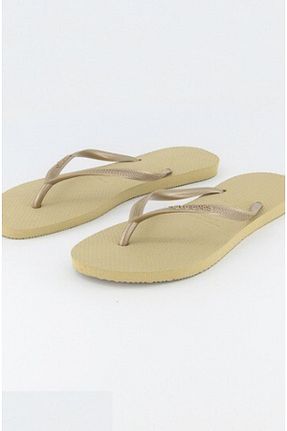 دمپائی بژ زنانه پاشنه تخت Havaianas - کد 301329117
