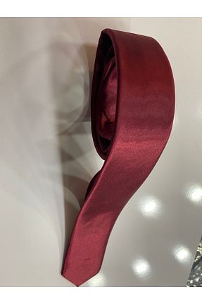 کراوات زرشکی مردانه ابریشم BENESSE - کد 301350357