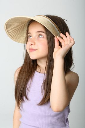 کلاه بژ بچه گانه حصیر FELLMENS - کد 302200497
