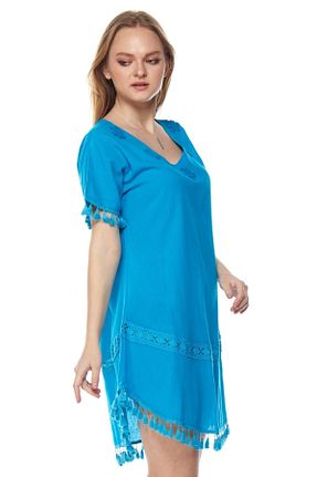تونیک فیروزه ای زنانه بافتنی Newbutix - کد 302699264