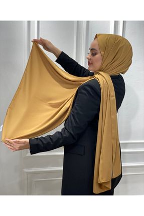 شال زرد زنانه ابریشم HAR-UM Ticaret - کد 302796815
