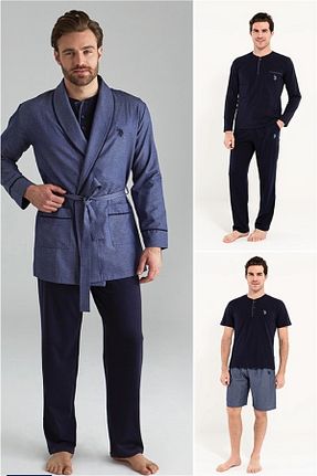 ست لباس راحتی سرمه ای مردانه ساده U.S. Polo Assn. - کد 301074409