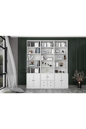 قفسه کتاب سفید 232 cm Nettrends - کد 302735446