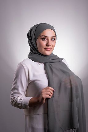 شال طوسی زنانه شیفون کد 302883812