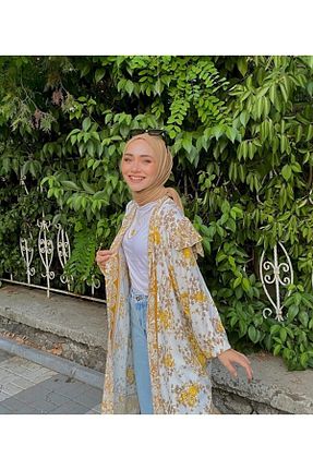 شال قهوه ای زنانه پنبه ای Nilbutik - کد 302872212