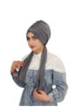 شال طوسی زنانه پلی استر erasra class - کد 303488564