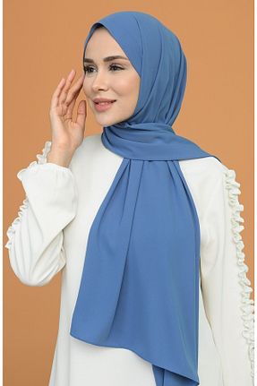 شال آبی زنانه Medine İpeği Larissa Scarf - کد 303505683